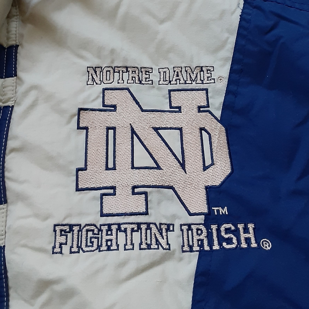 VINTAGE 90s NOTRE DAME JACKET by APEX 1 - Picture 3 of 7